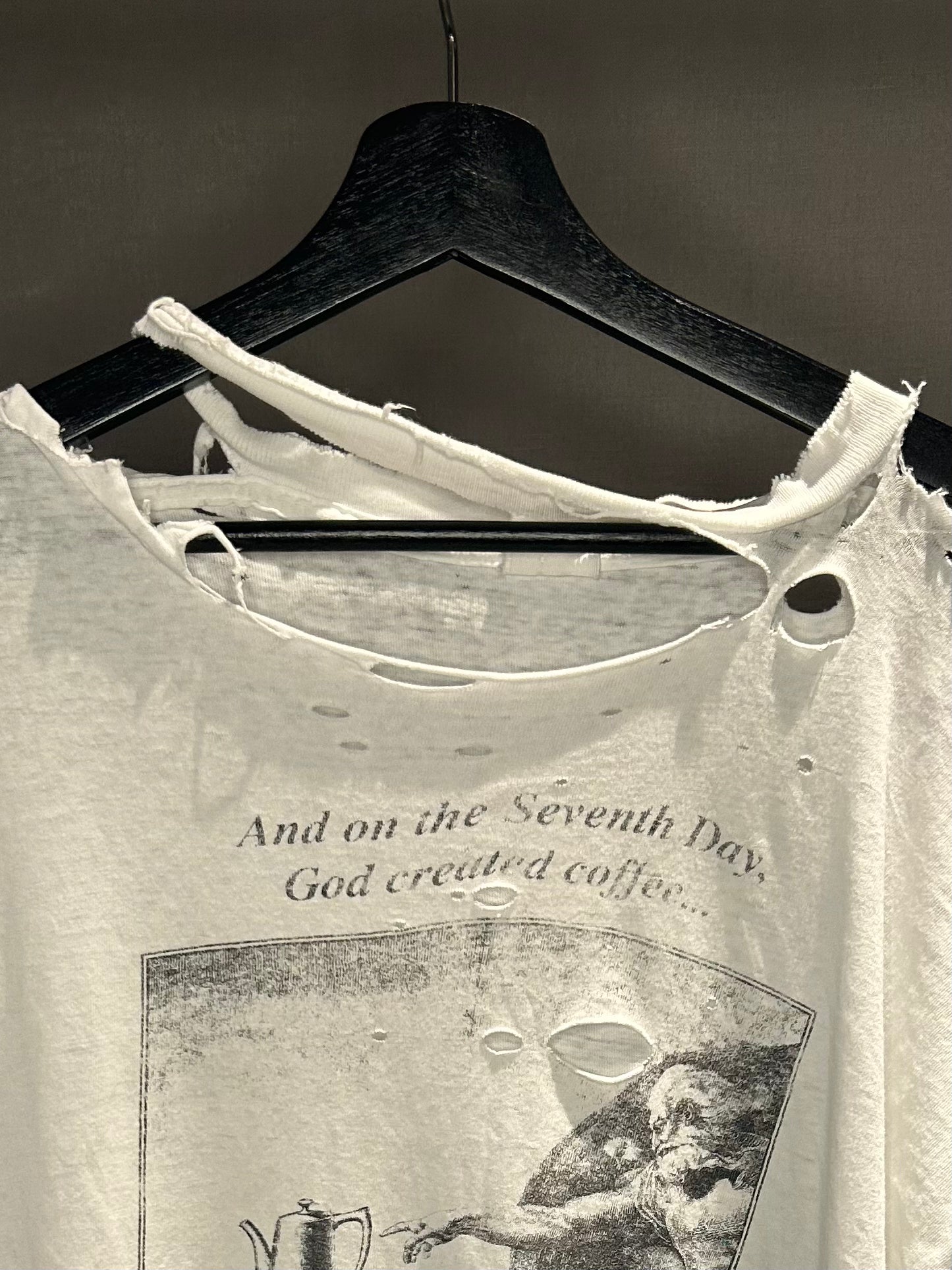 80s/90s “God Created Coffee” T-Shirt