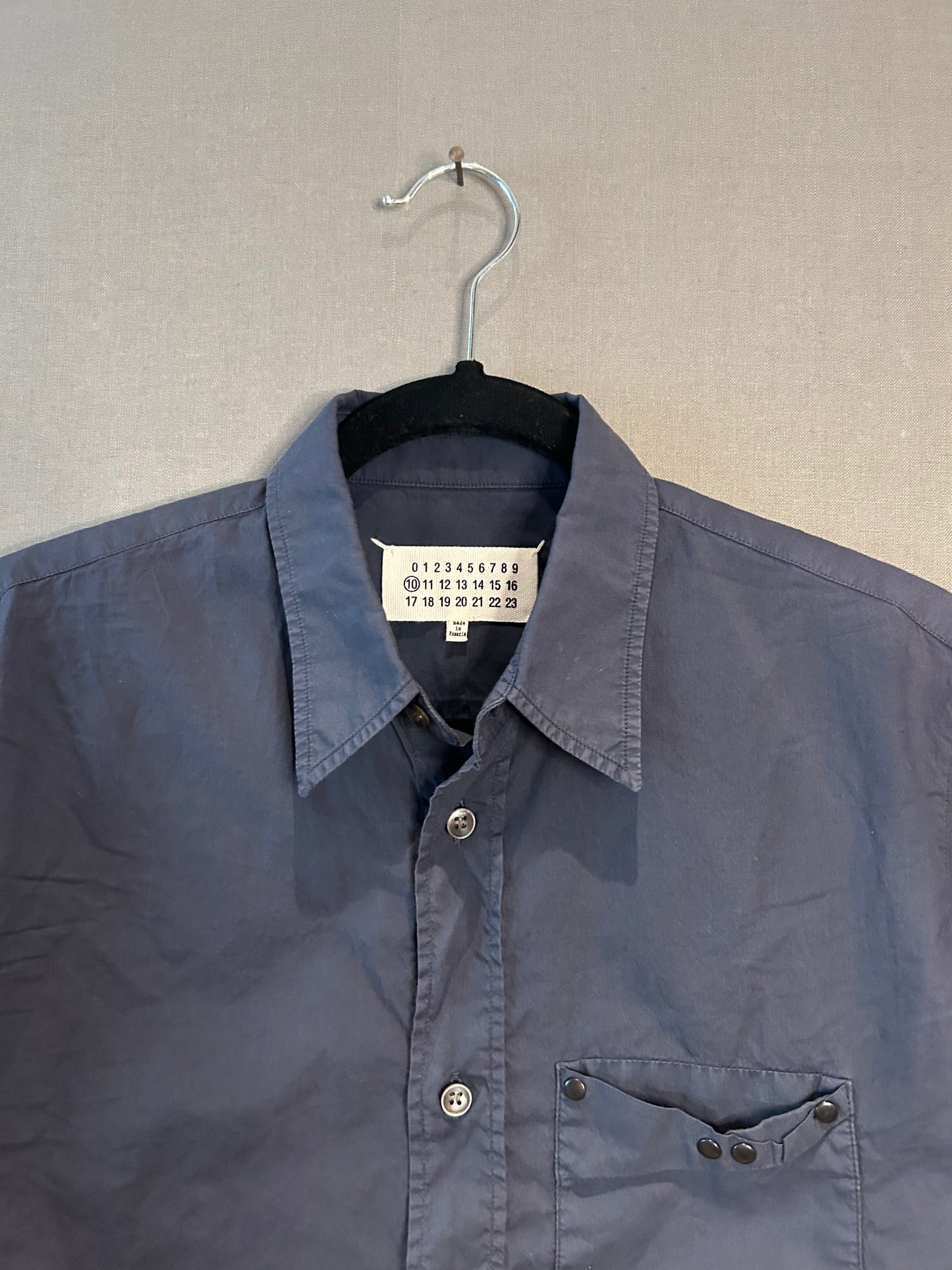 Maison Margiela SS16 Hardware Embellished Button-Up