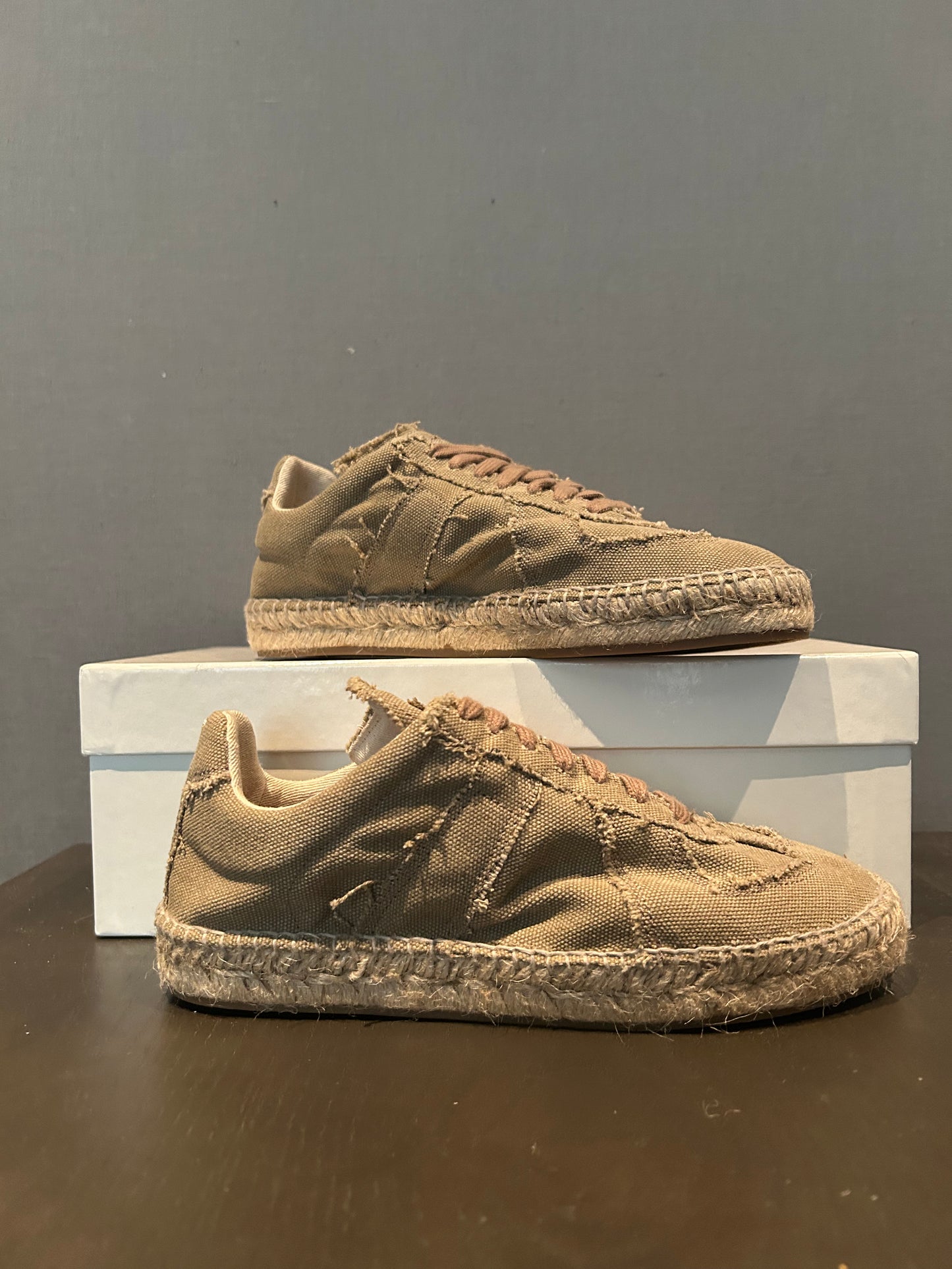 MAISON MARGIELA BRAND NEW ESPADRILLE GERMAN ARMY TRAINERS