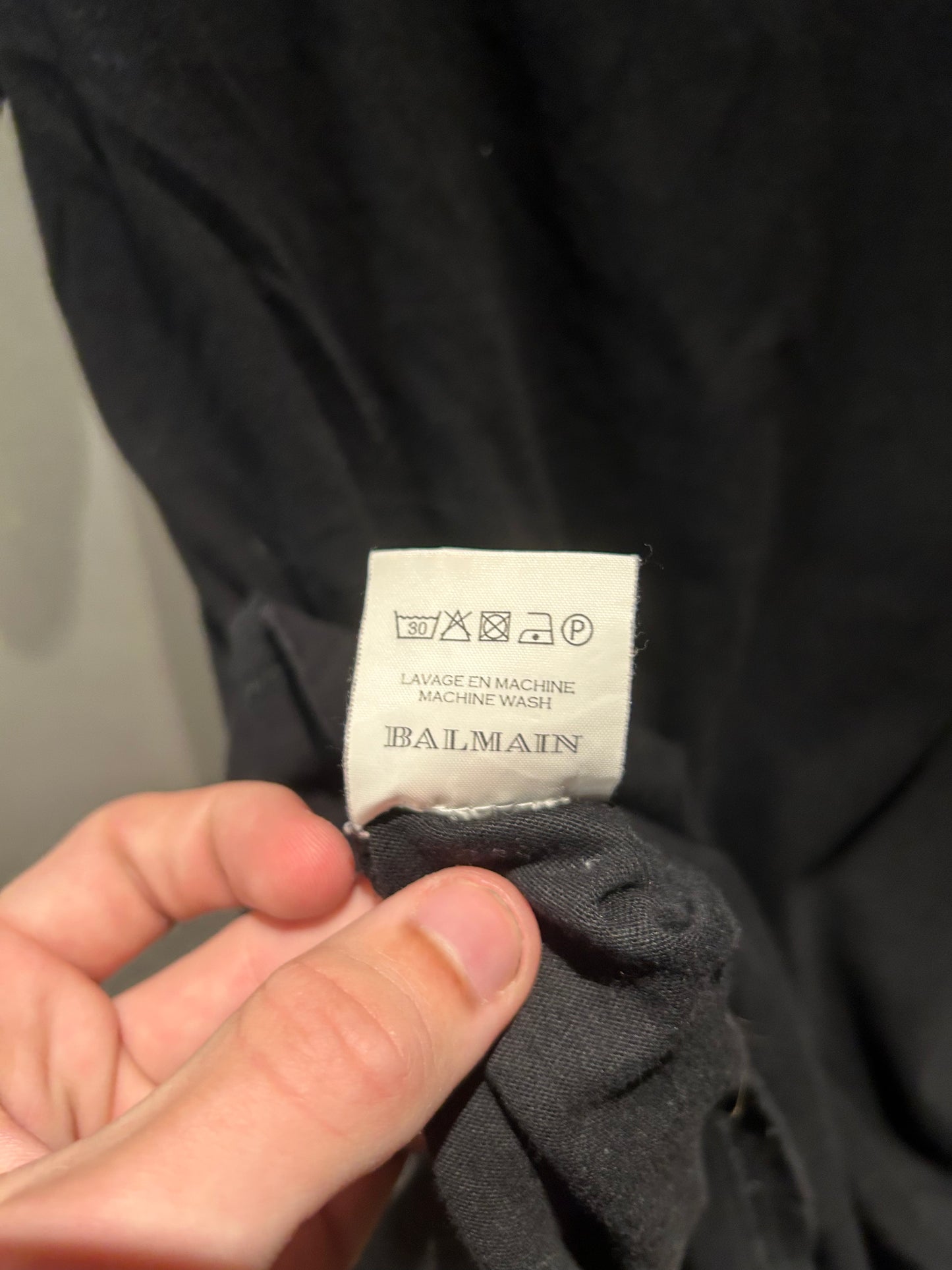 BALMAIN DACARNIN ERA DISTRESSED BLANK T-SHIRT