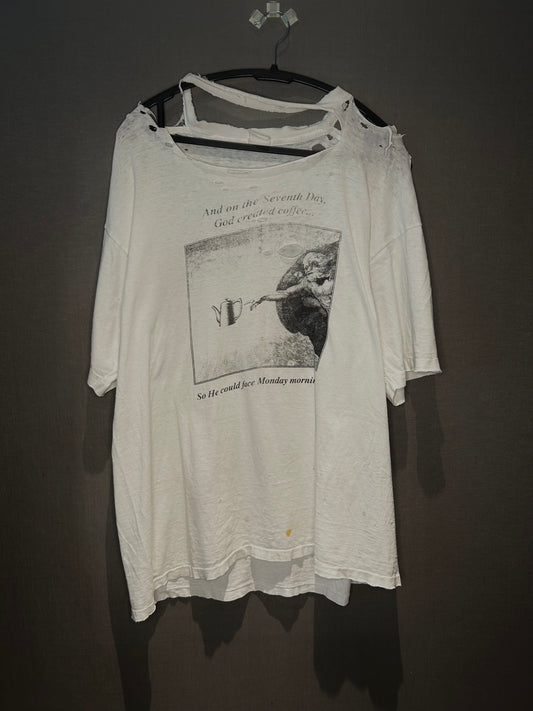 80s/90s “God Created Coffee” T-Shirt