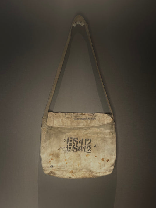 1970s Canvas ES Stencil Shoulder Bag