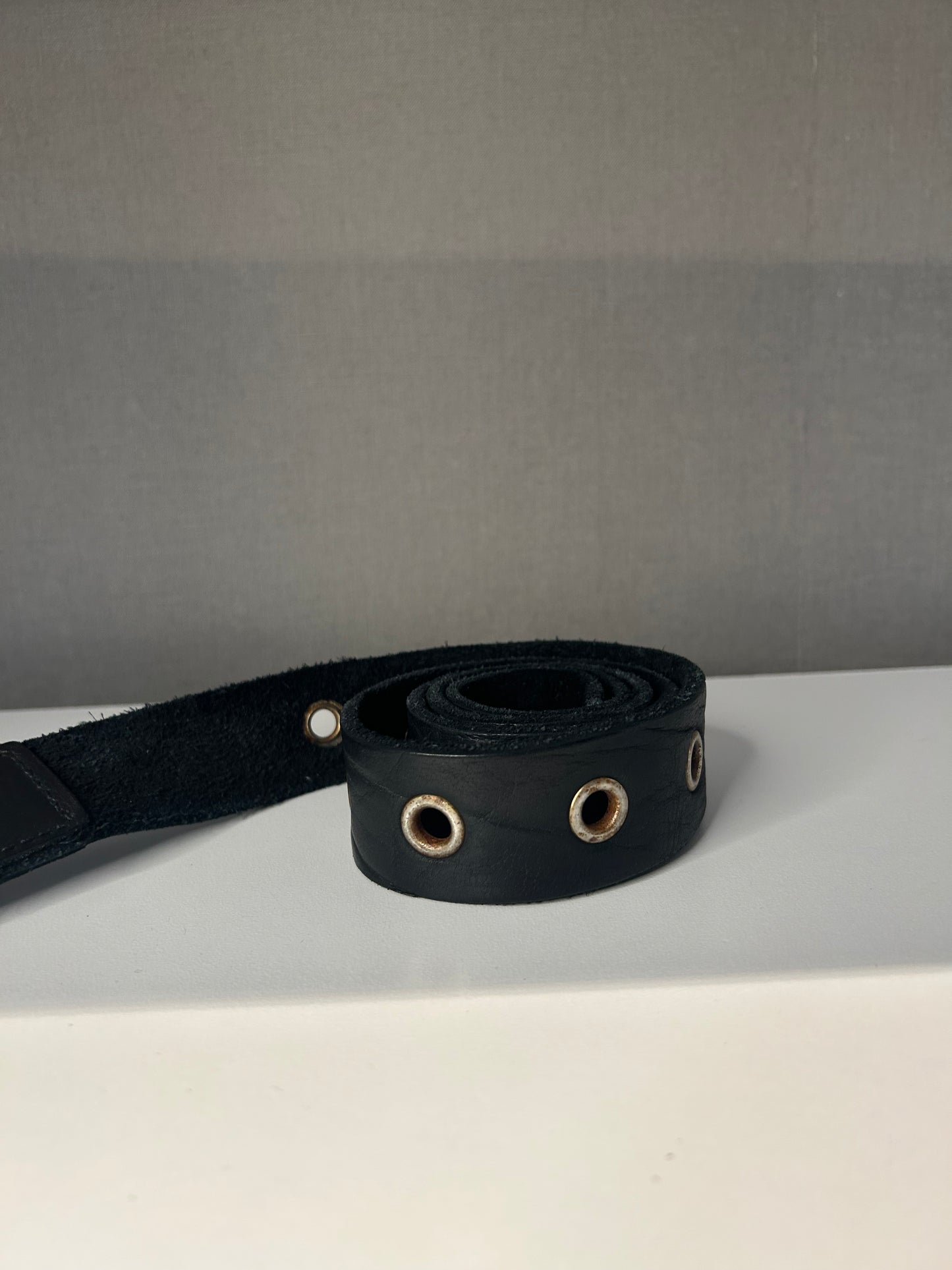 Guidi Leather Grommet Belt