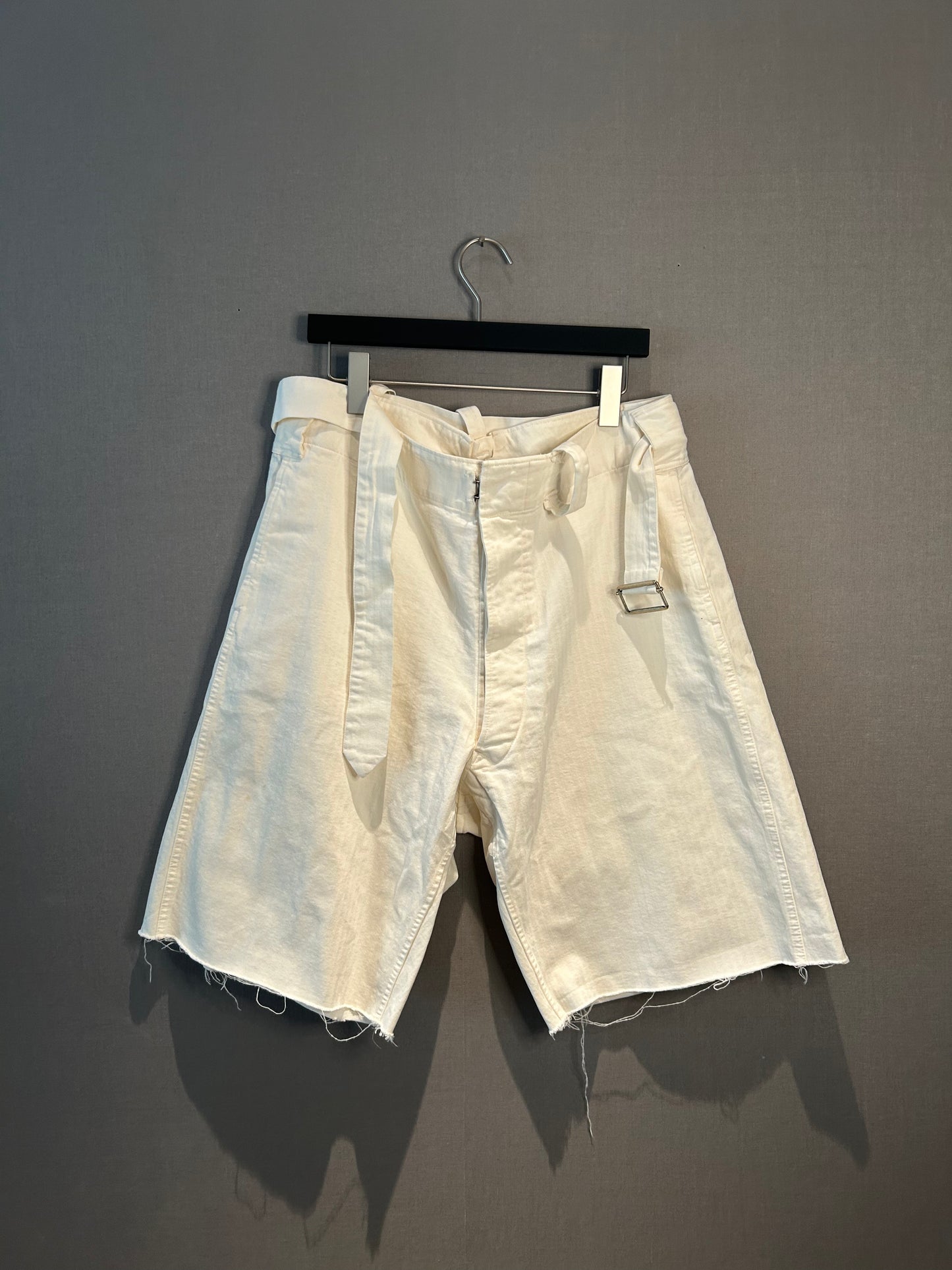 Maison Margiela SS22 Raw Hem Belted Shorts