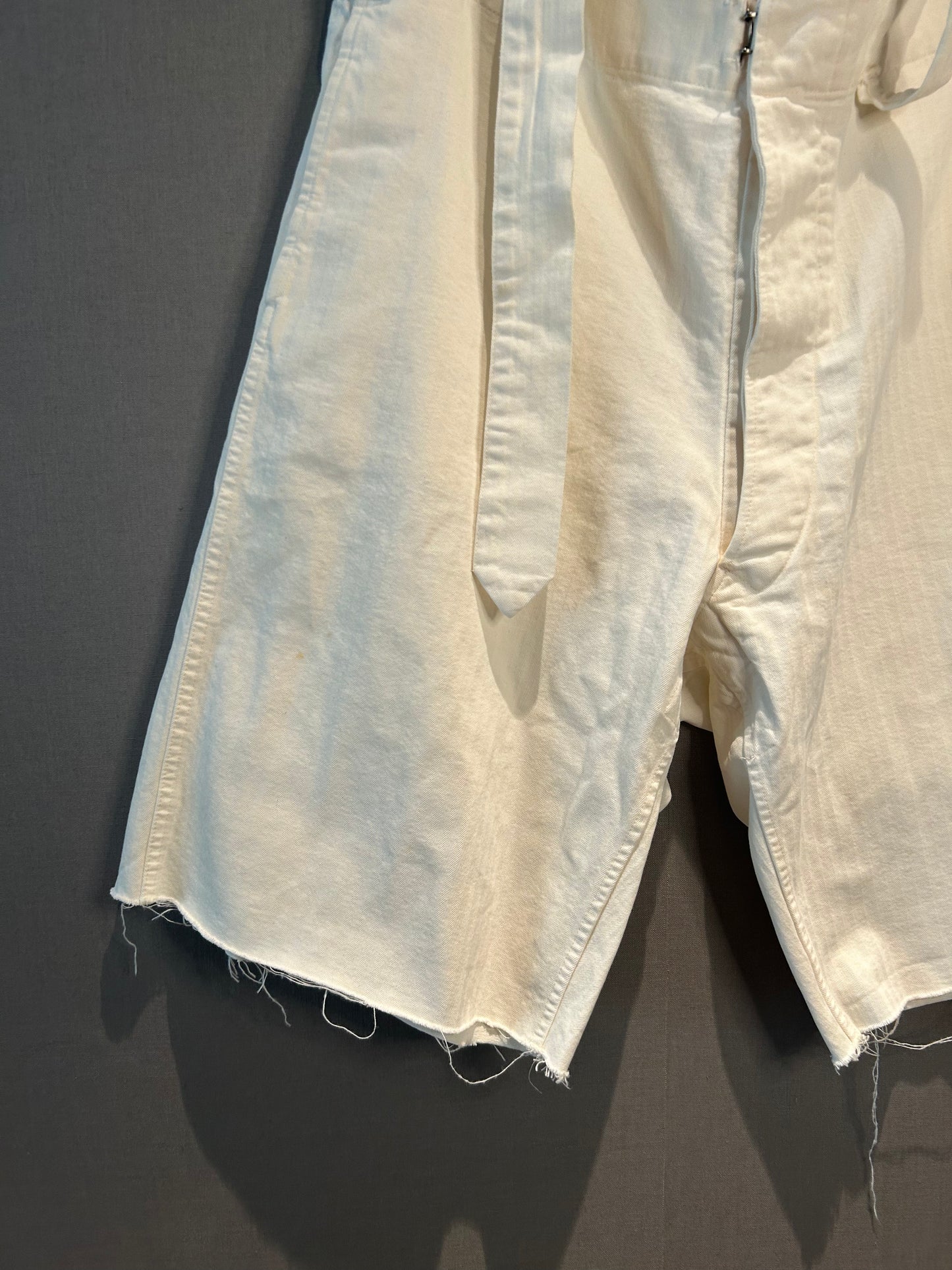 Maison Margiela SS22 Raw Hem Belted Shorts