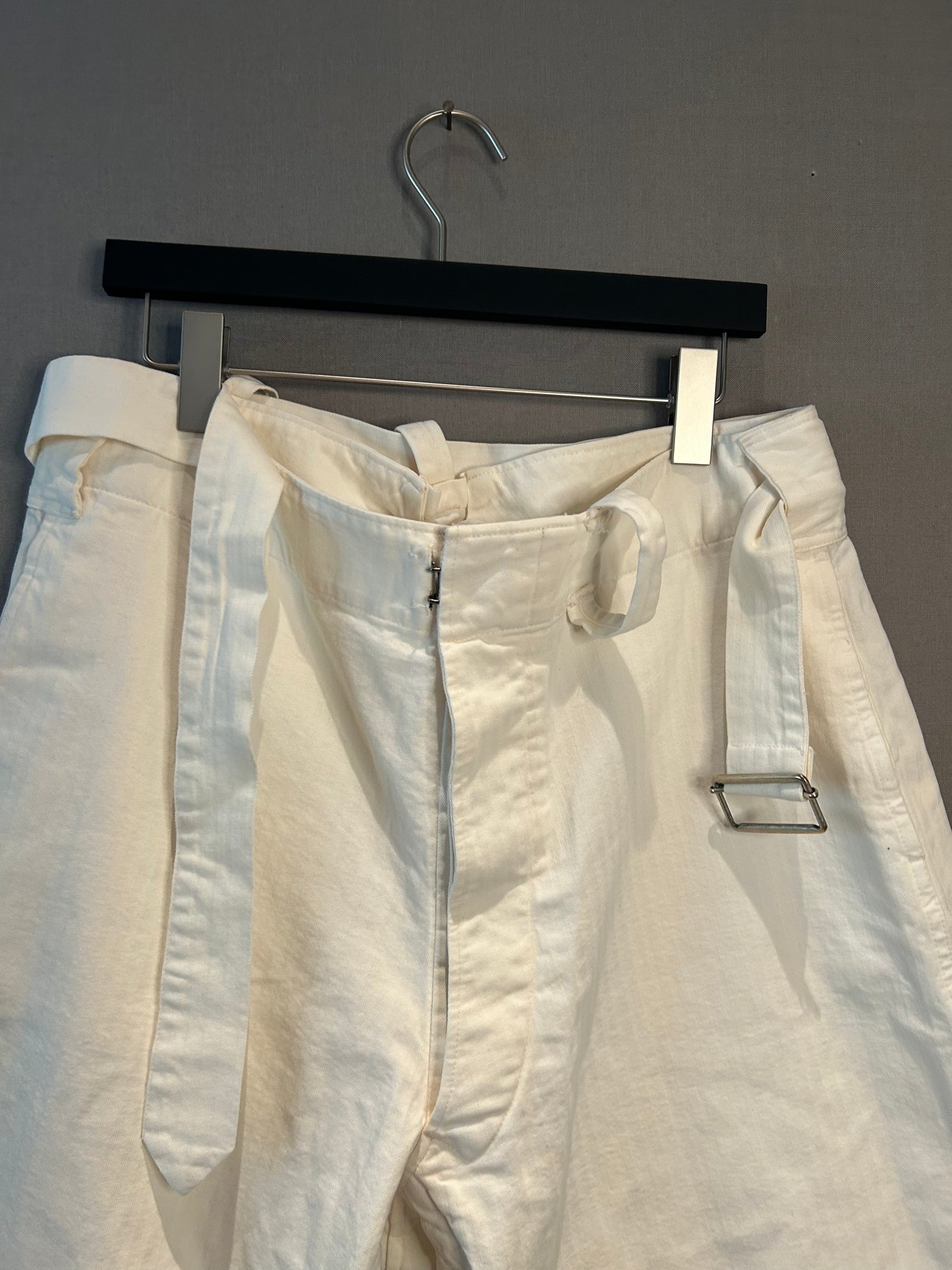 Maison Margiela SS22 Raw Hem Belted Shorts