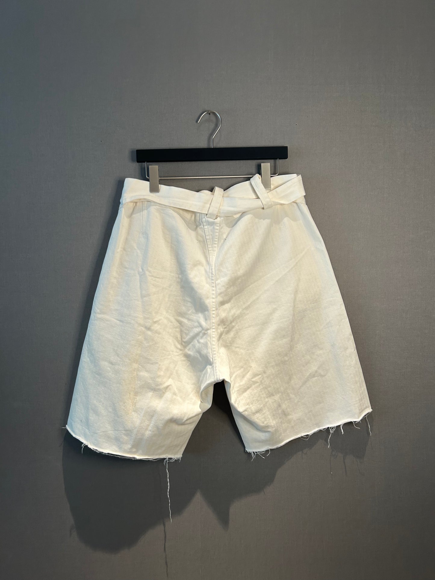 Maison Margiela SS22 Raw Hem Belted Shorts