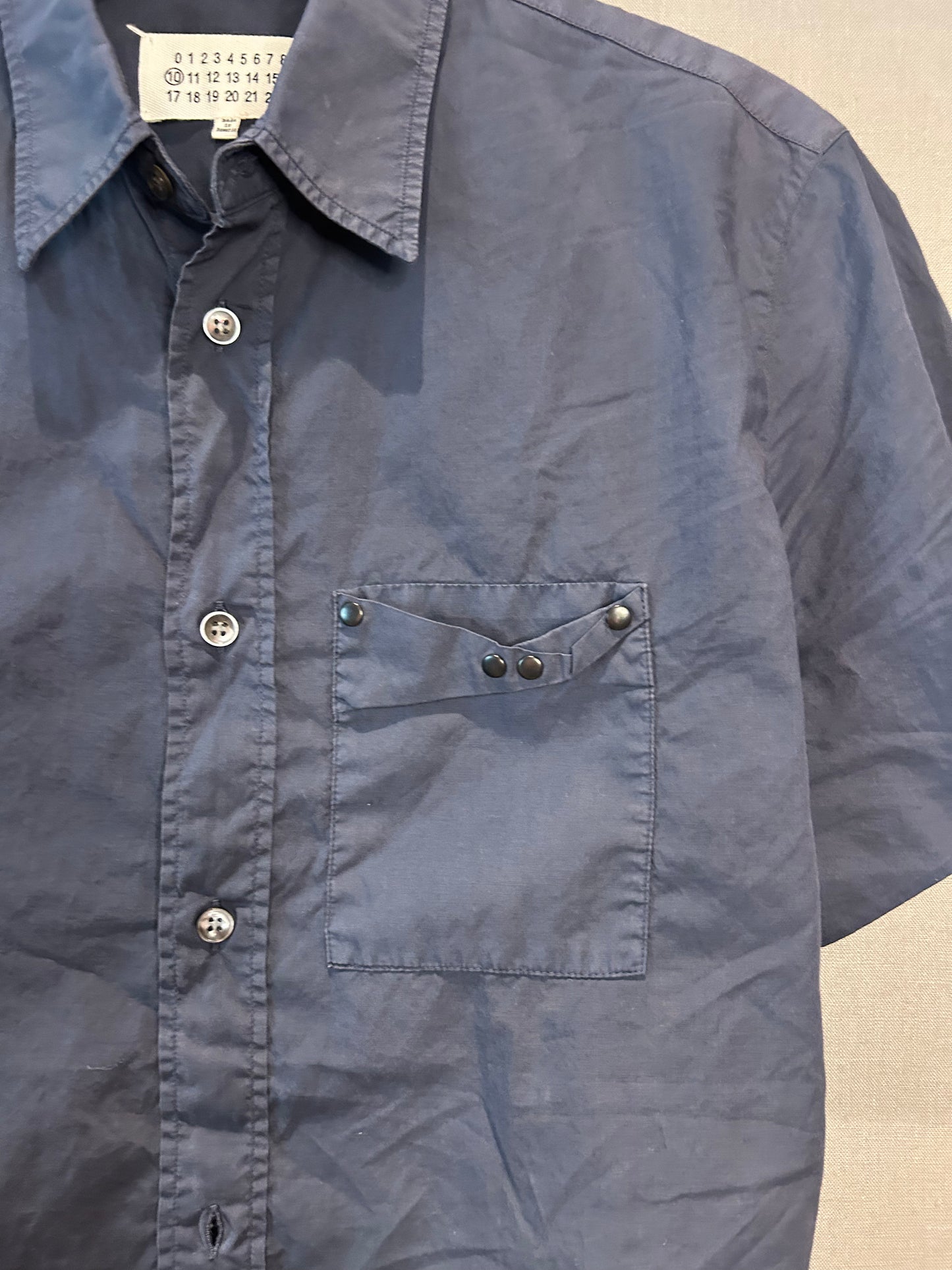 Maison Margiela SS16 Hardware Embellished Button-Up