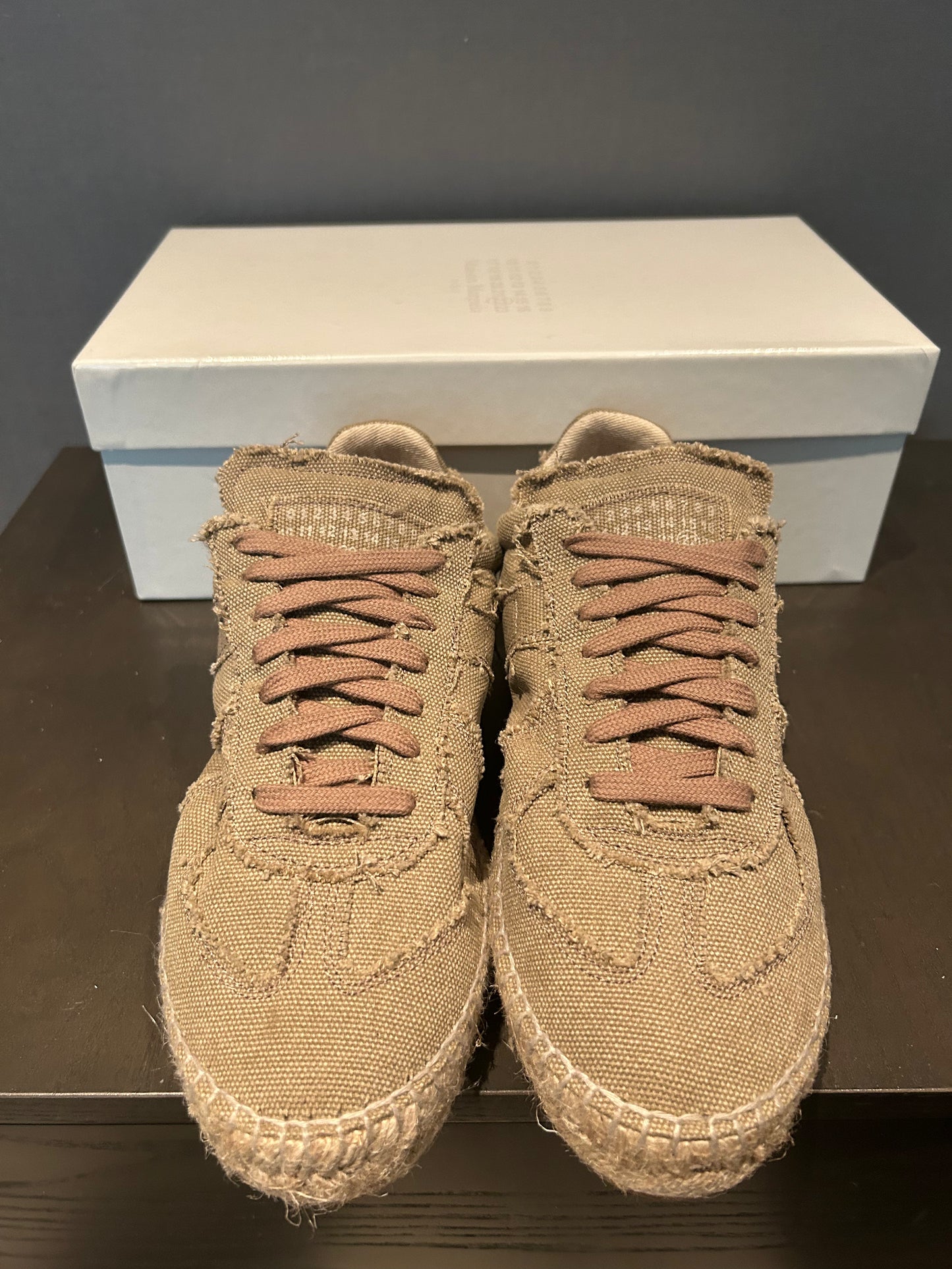 MAISON MARGIELA BRAND NEW ESPADRILLE GERMAN ARMY TRAINERS