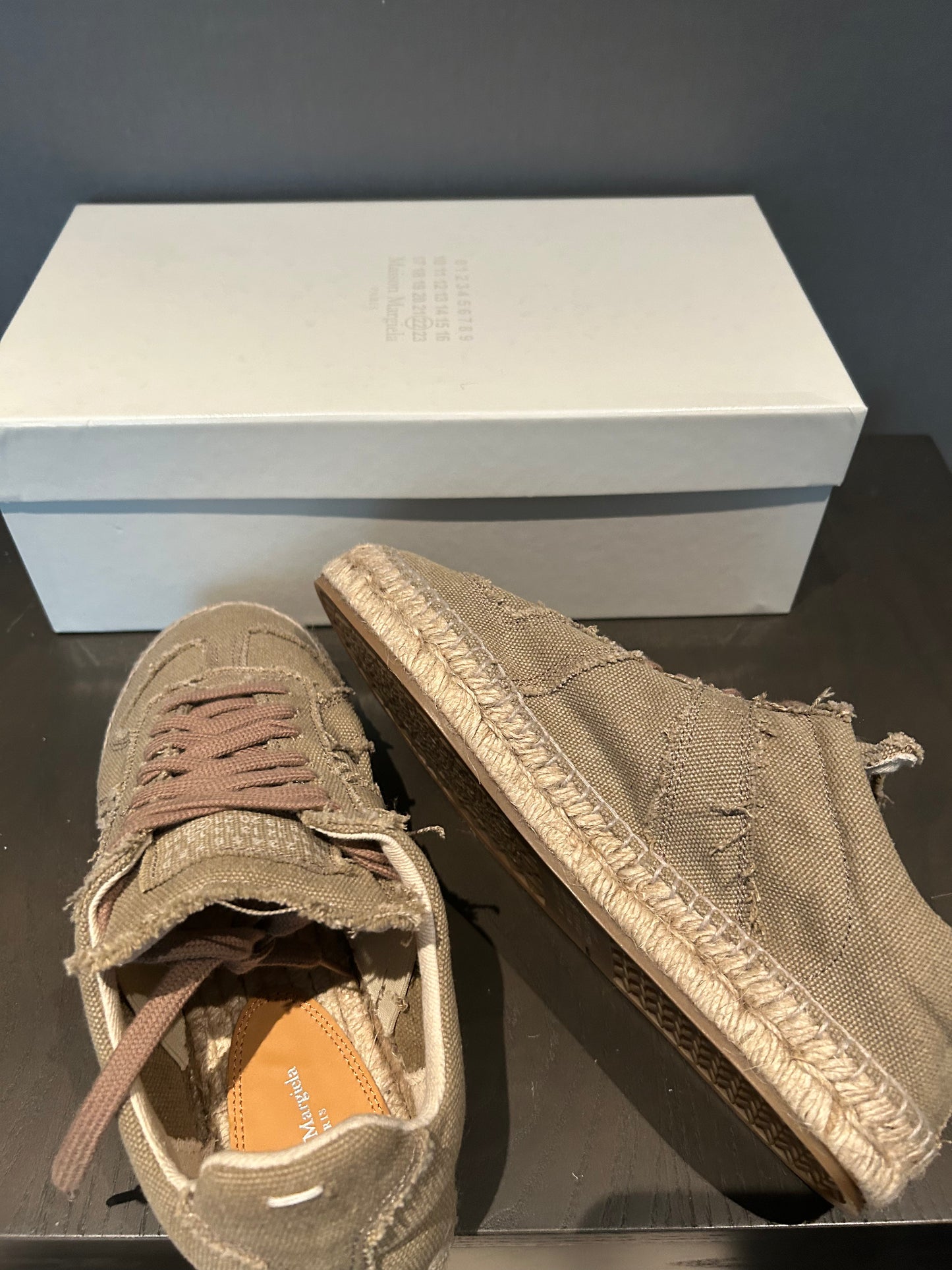 MAISON MARGIELA BRAND NEW ESPADRILLE GERMAN ARMY TRAINERS