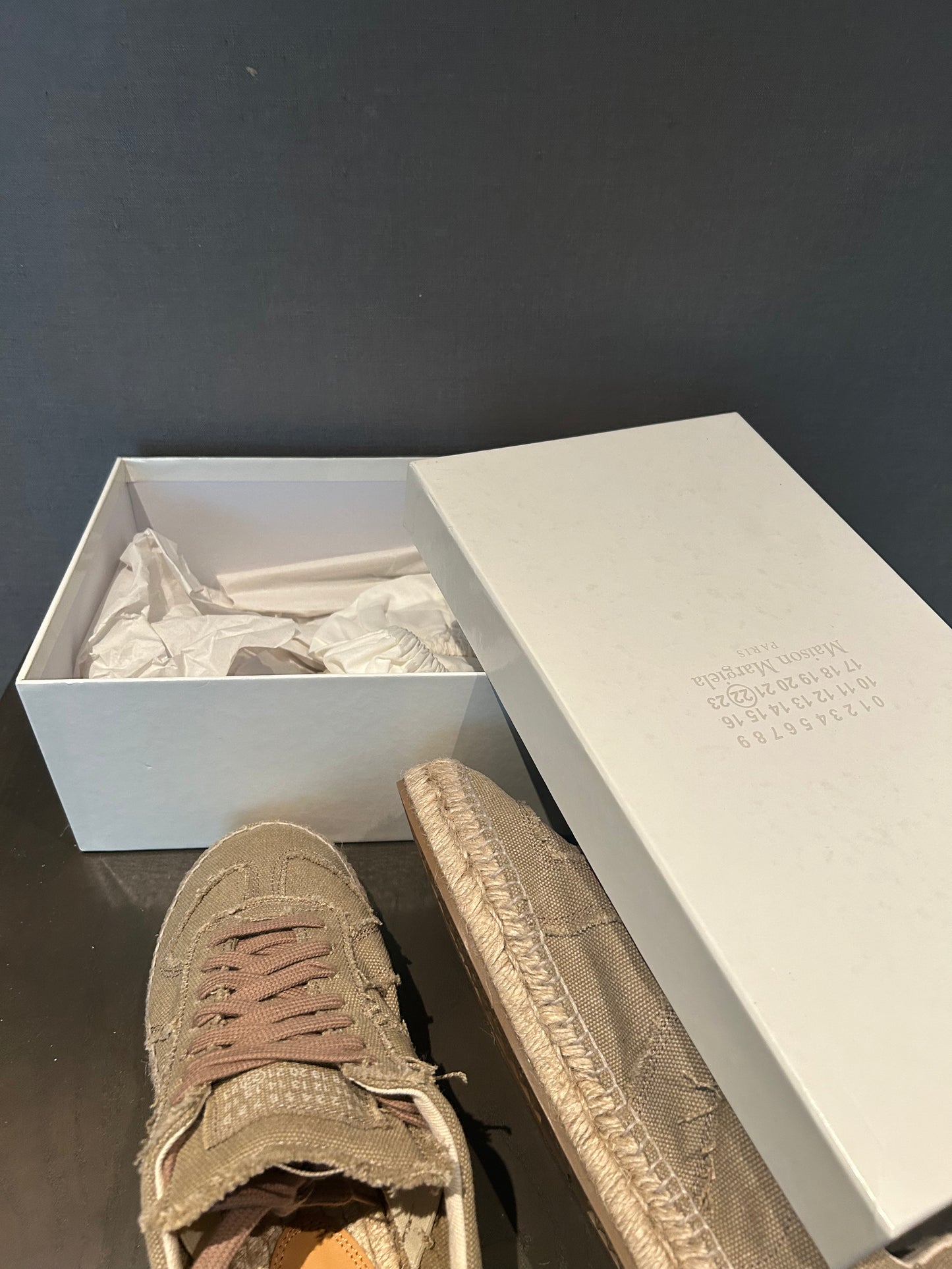 MAISON MARGIELA BRAND NEW ESPADRILLE GERMAN ARMY TRAINERS