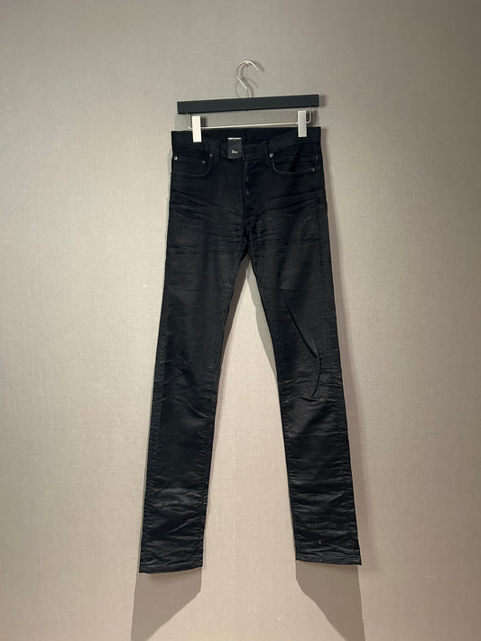 DIOR HOMME FW07 BLACK CORDUROY JEANS