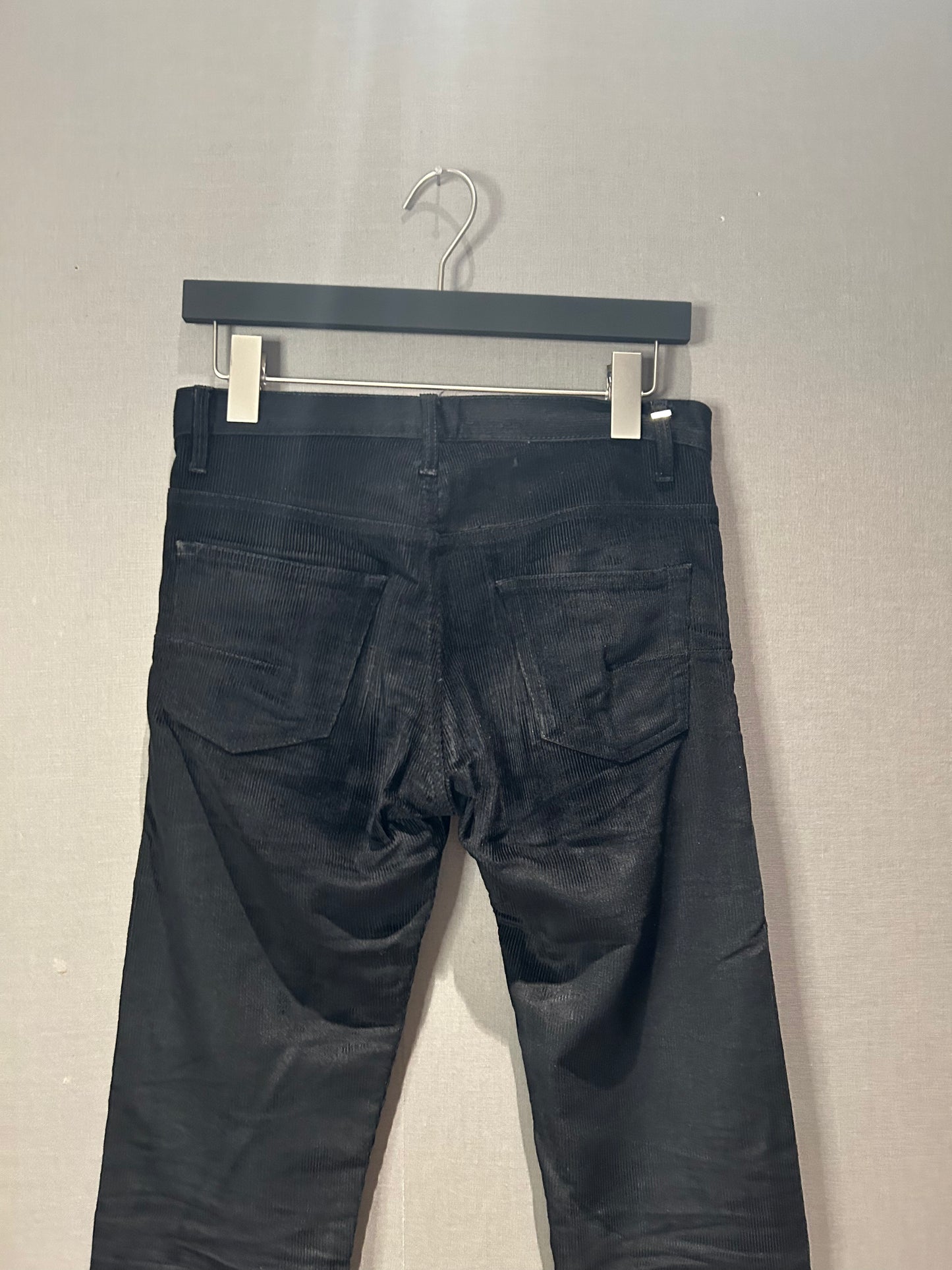 DIOR HOMME FW07 BLACK CORDUROY JEANS